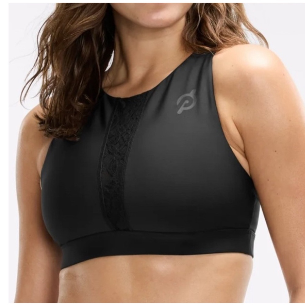 Peloton‎ Endurance Light Lace Sports Bra M Black